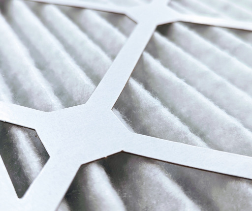 close-up image of a pleated filter